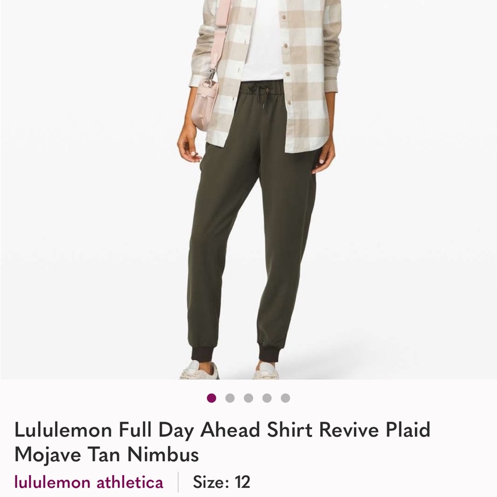 Lululemon Full Day Ahead Plaid Shirt - Picture 2 of 4